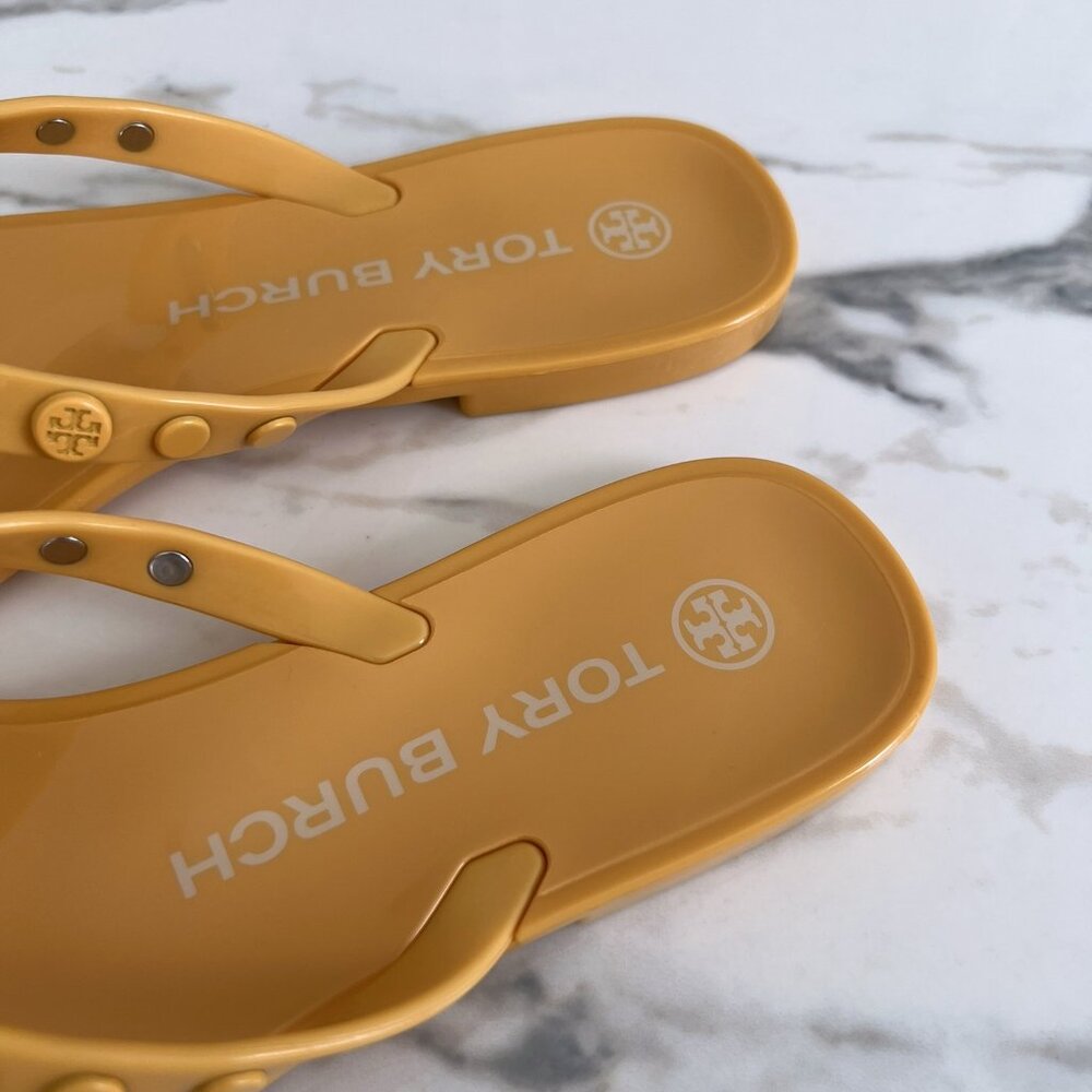NWT - Tory Burch Studded Jelly Flip Flop - Sunburst☀️ - Picture 5 of 7